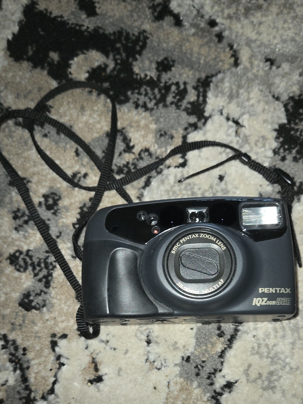 Pentax Black Point-and-Shoot Film Camera with Zoom Lens